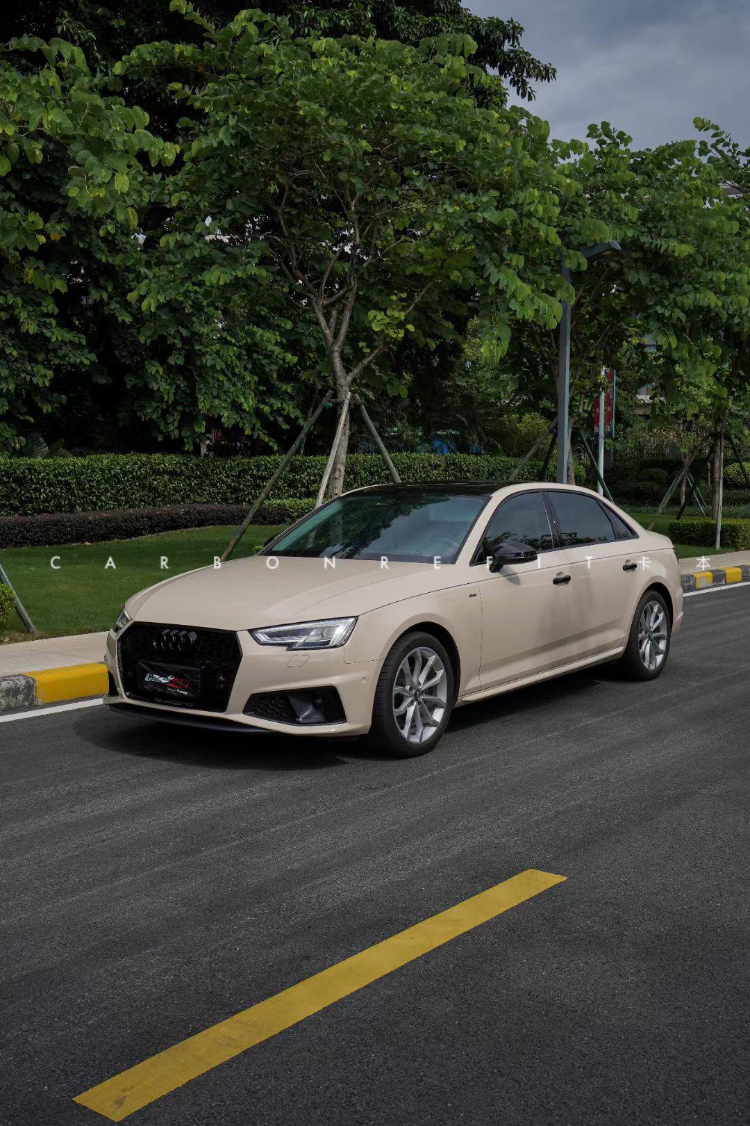 奥迪a4水晶卡其米兰色