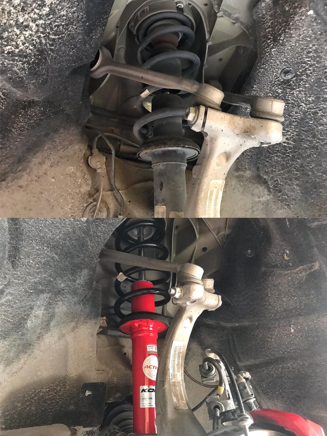 奥迪a4 b9 全国首装荷兰koni变色龙避震 20段阻尼