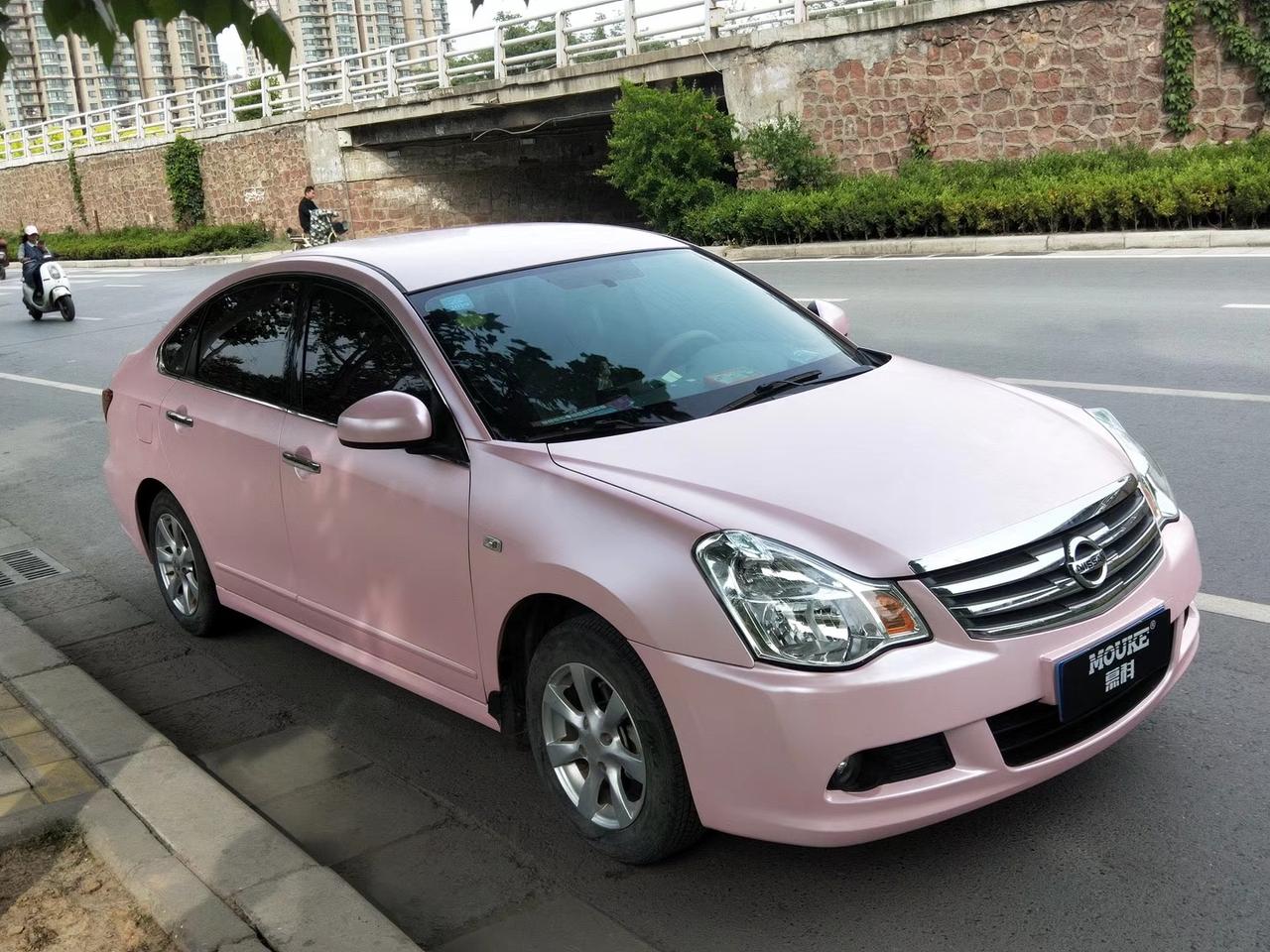 车型-尼桑轩逸搭配-ax电光樱花粉源于-ax03高端色彩车