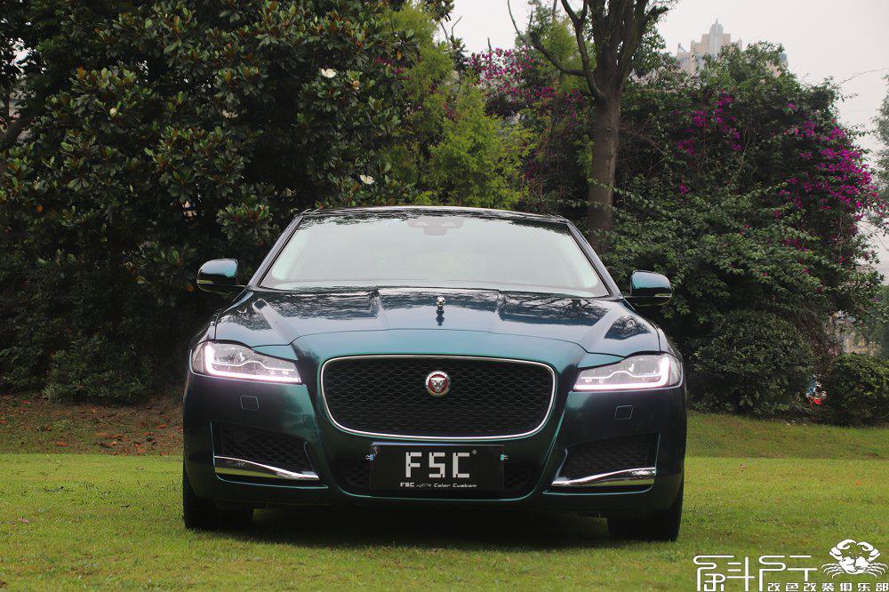 捷豹改色英国皇家绿案例分享