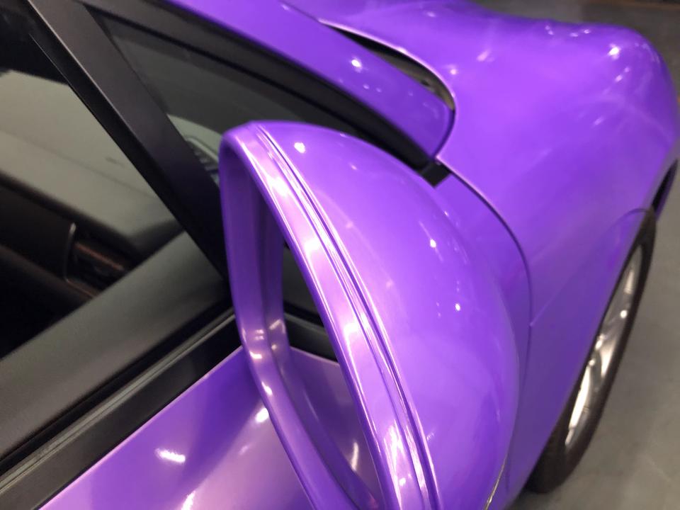 保时捷macanmacan幻彩珊瑚紫罗兰完工73 杭州贴膜改色2020-08-20