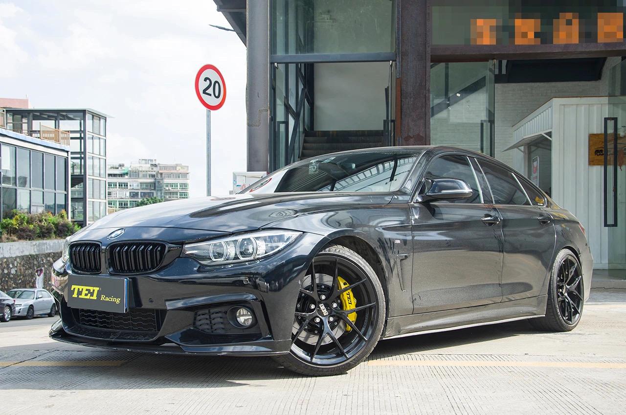 改装车型:宝马4系 430gc 改装产品:p40ns黄色大四