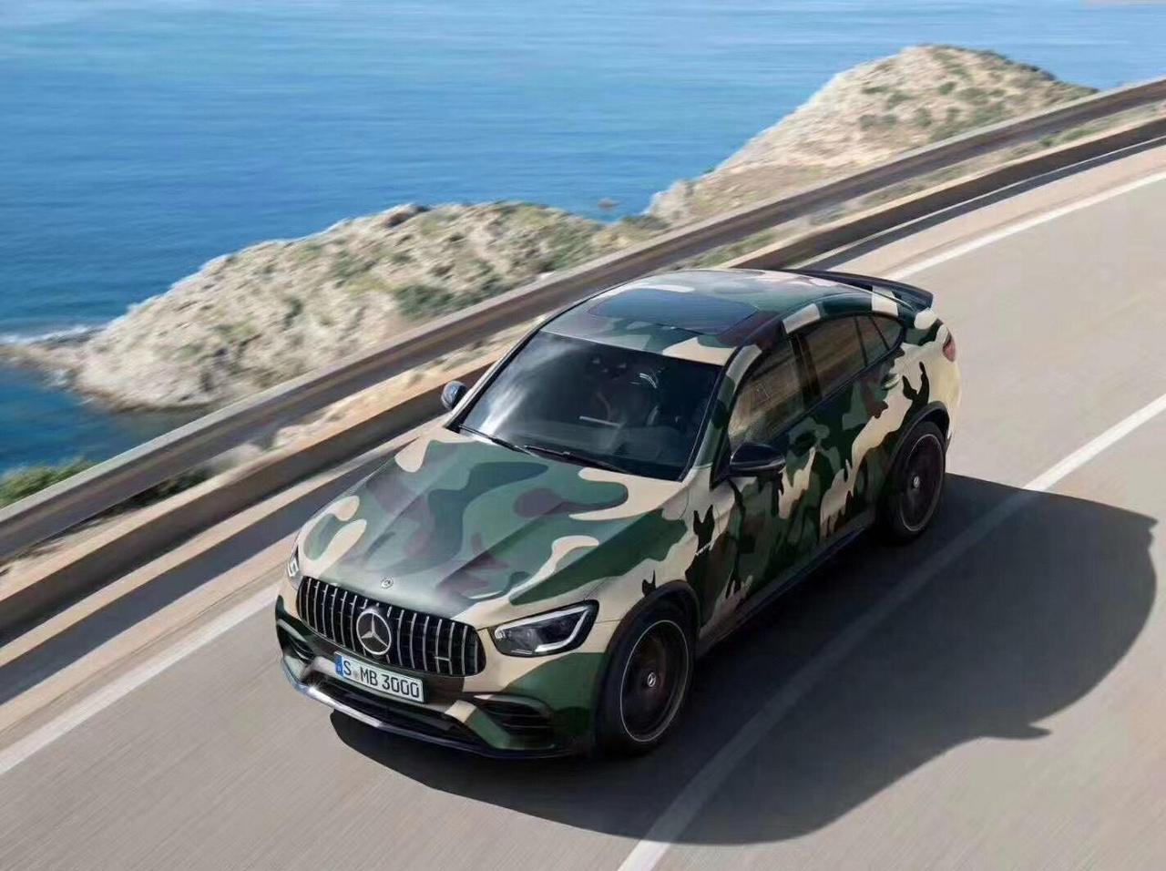 奔驰汽车改色私人定制彩绘迷彩系列