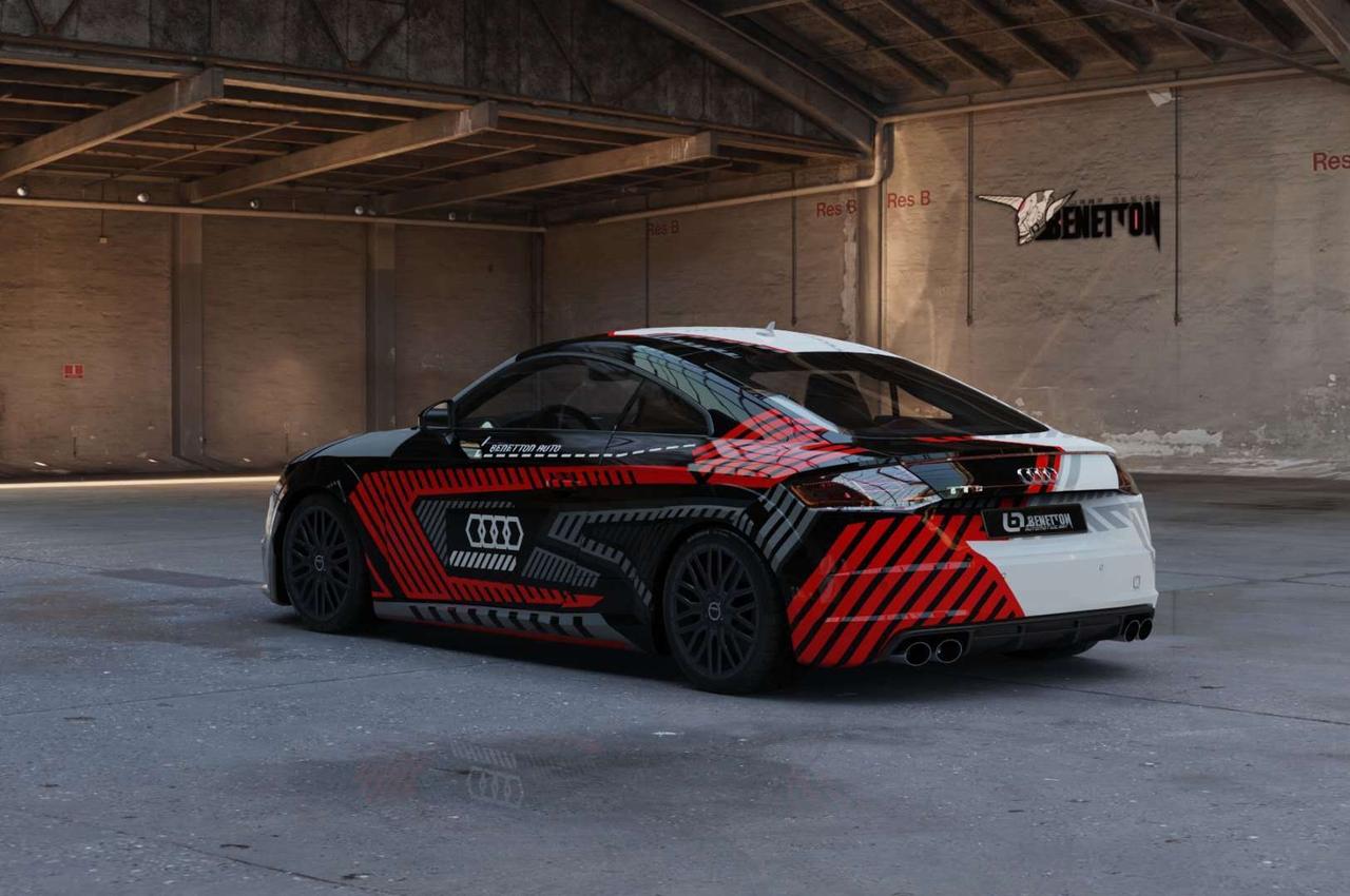 奥迪车身改色私人定制黑白双拼系列