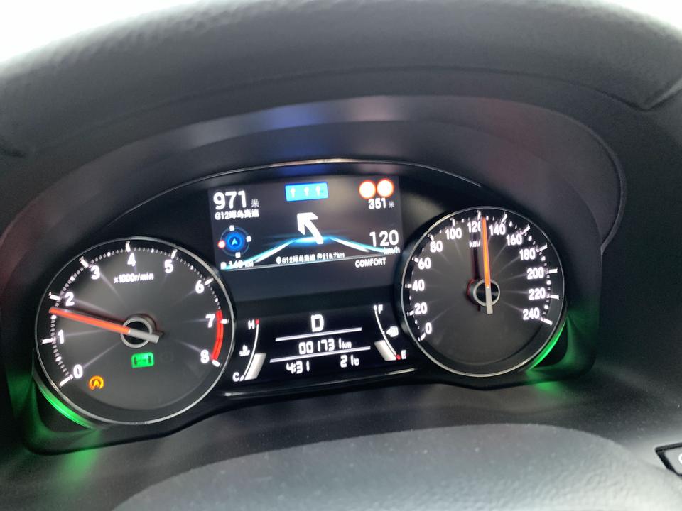 0t 时速120 发动机转数在1600