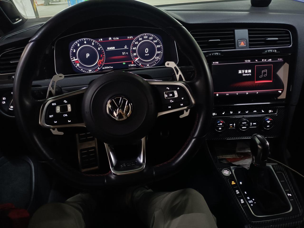 7.5gti内饰,换挡拨片_高尔夫车友圈_懂车帝