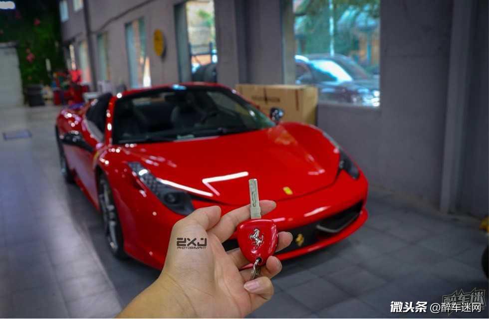ferrari 458spider钥匙&内饰拍摄:醉车迷a