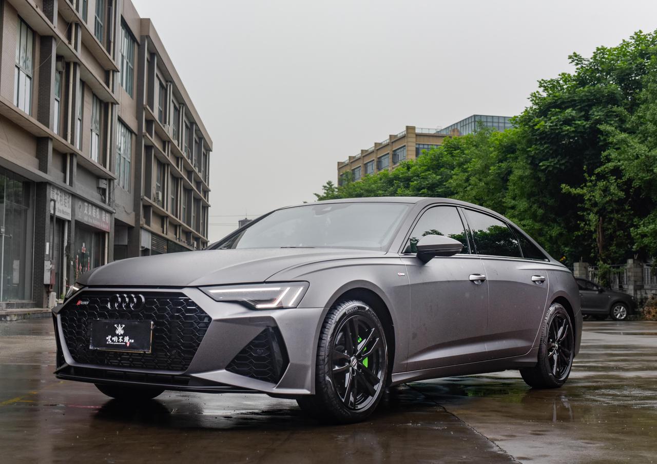 换奥迪a6新款包围,纳多灰改色膜_奥迪a6l车友圈_懂车帝