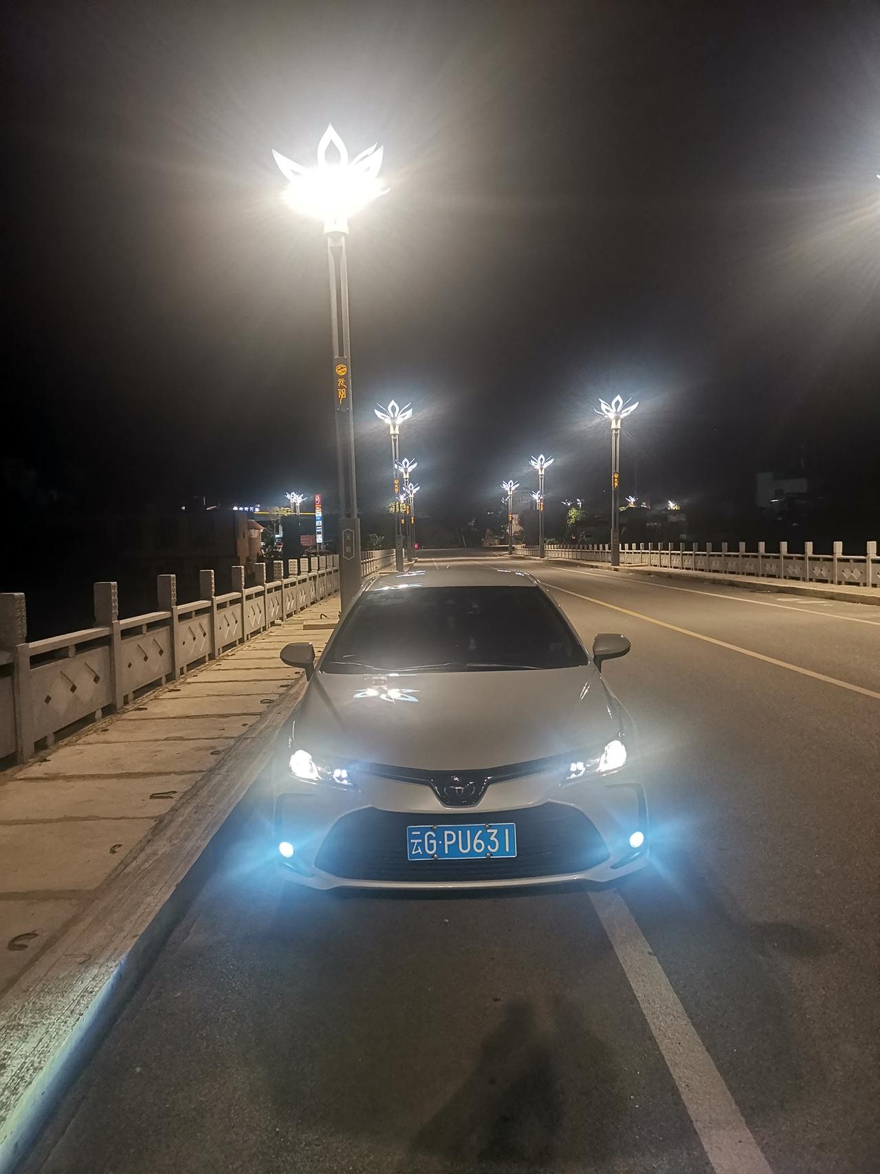 晚上的风景好漂亮_云南卡罗拉车友会_酒哥jg529_懂车帝