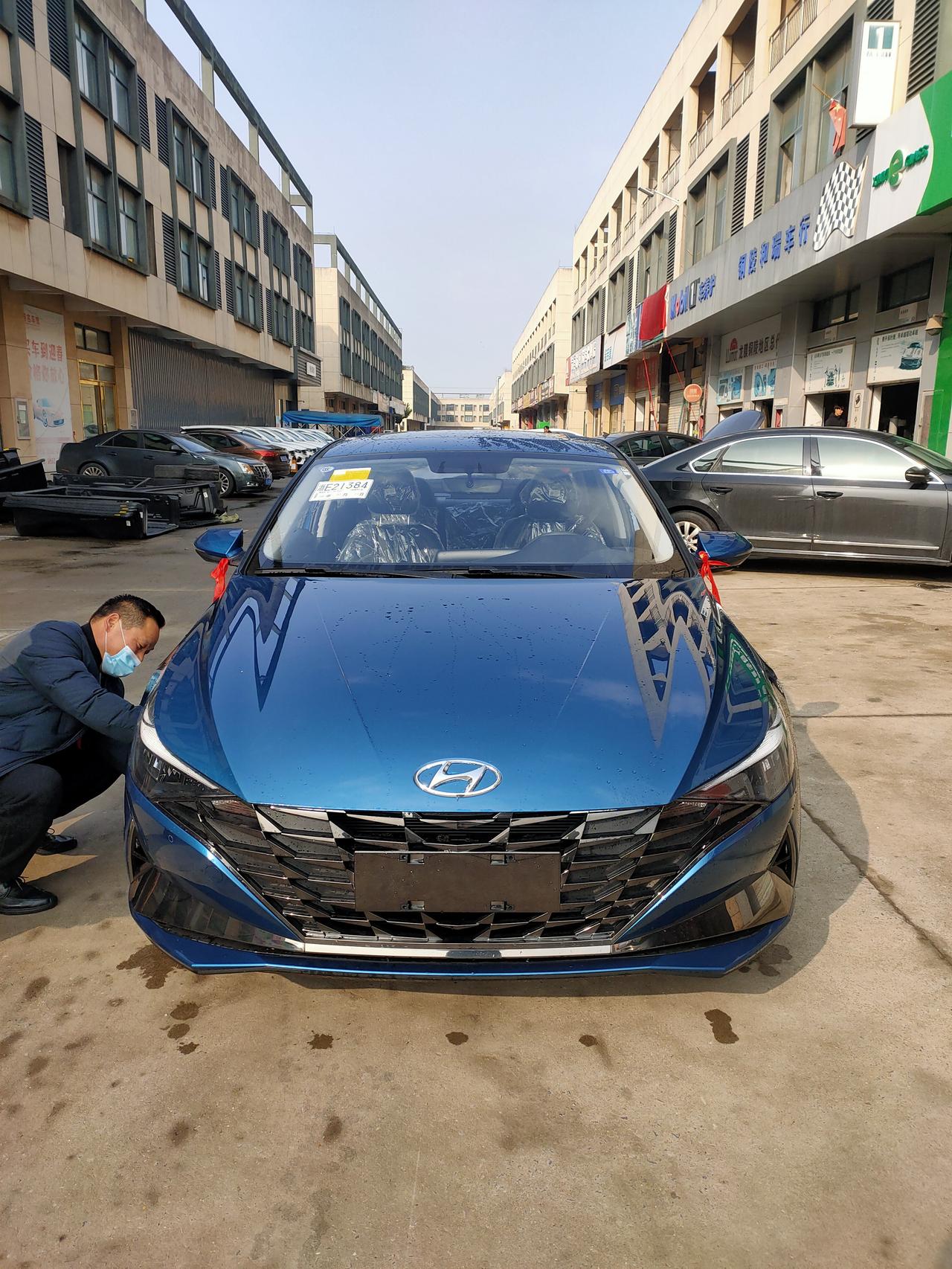 伊兰特 冰海蓝_伊兰特车友圈_铜陵车小胡_懂车帝