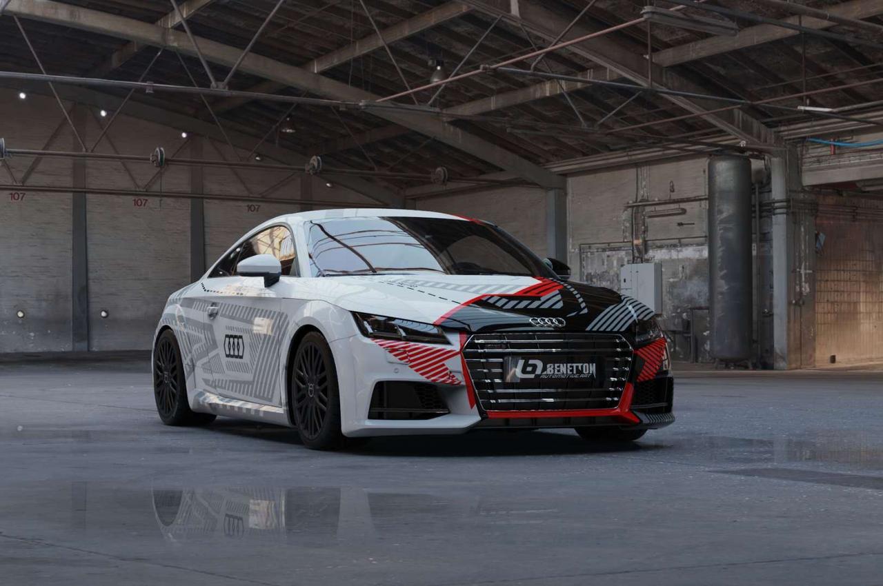 奥迪车身改色私人定制黑白双拼系列