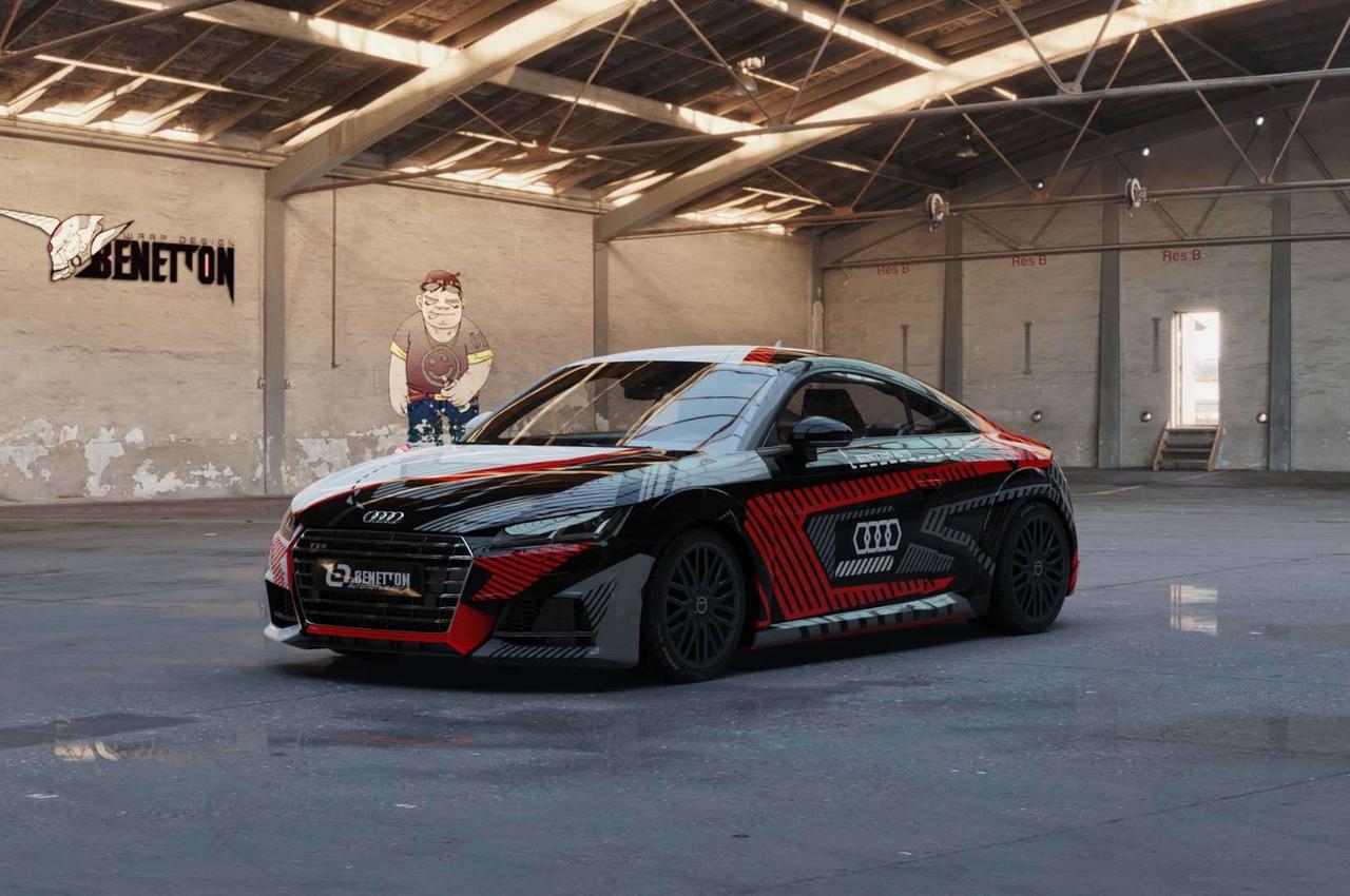 奥迪车身改色私人定制黑白双拼系列