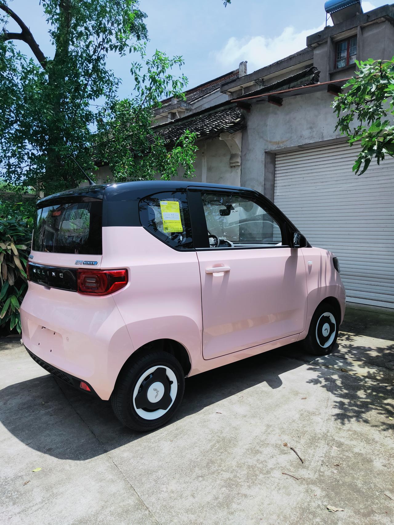 喜提五菱白桃粉_五菱宏光miniev车友圈_95乐宝97_懂车帝