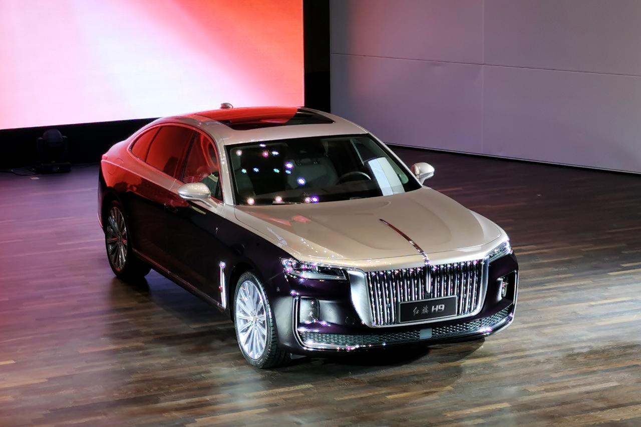 红旗h9实车首发亮相:全新设计语言1月9