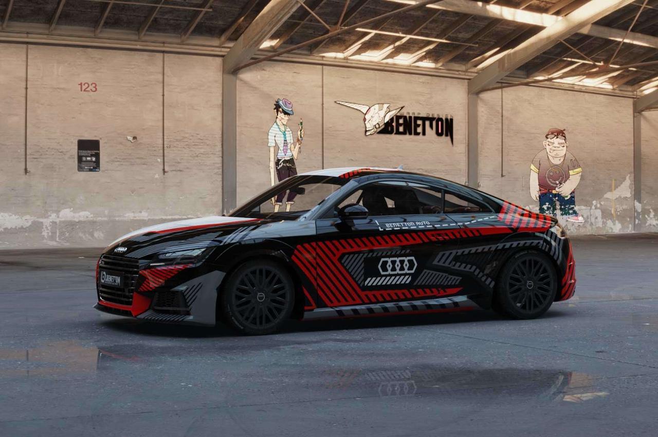 奥迪车身改色私人定制黑白双拼系列