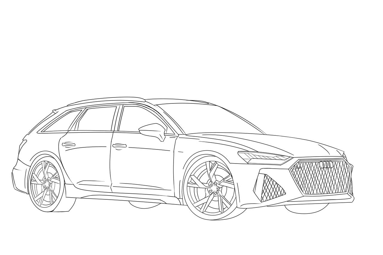 瞎画画系列之a6王_奥迪a6l车友圈_放克吉太_懂车帝