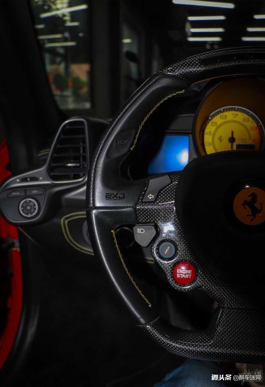 ferrari 458spider钥匙&内饰拍摄:醉车迷a