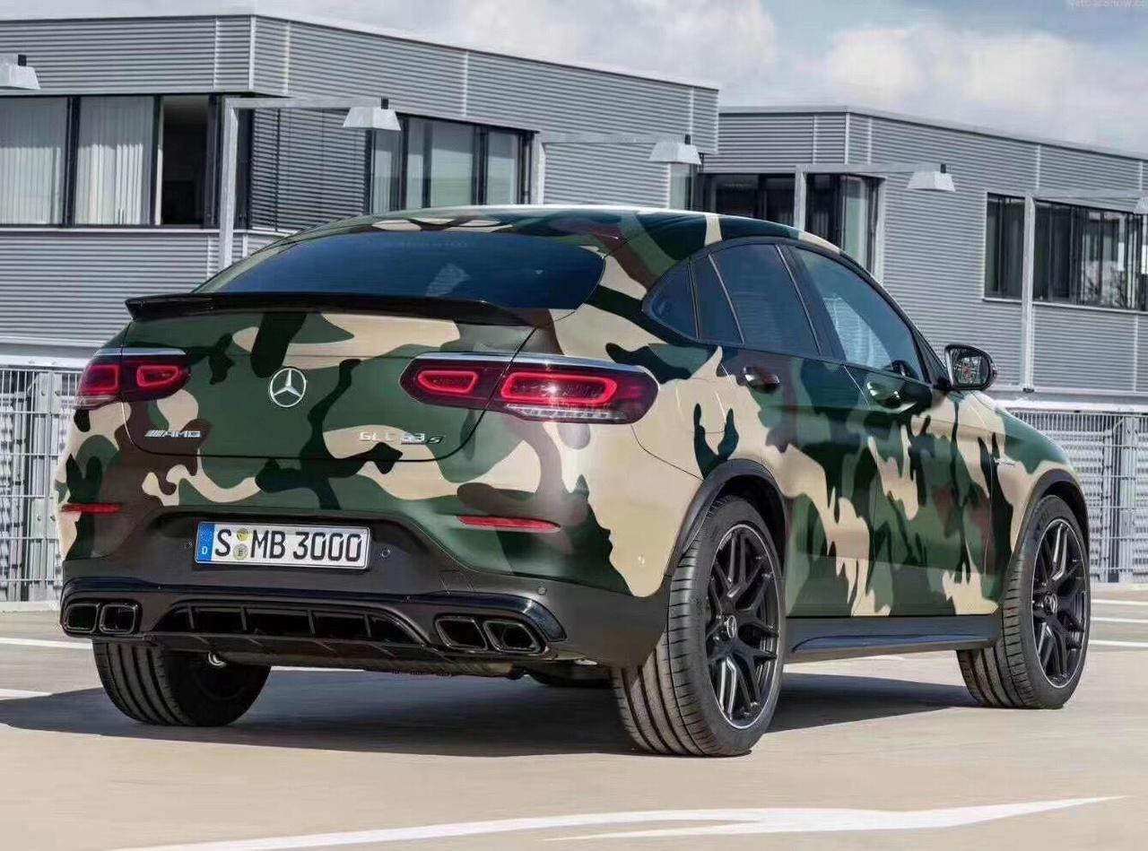 奔驰汽车改色私人定制彩绘迷彩系列