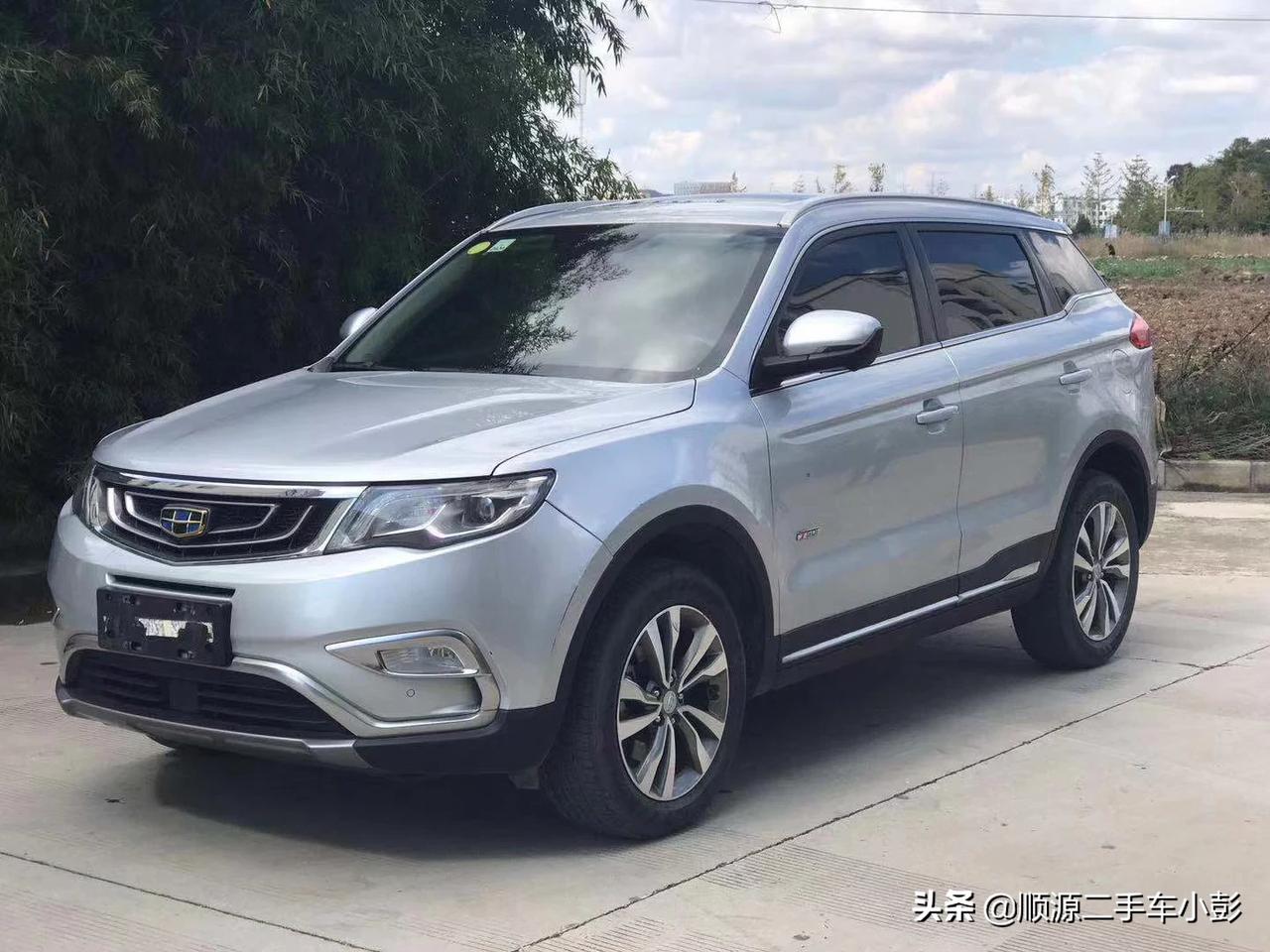 新到国产良心之作suv,吉利博越,奢华珍珠银,16年9月上牌