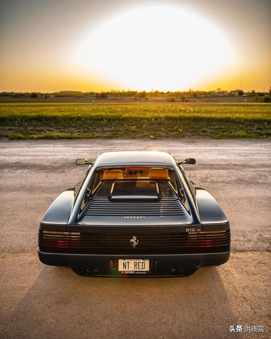 难得一见的法拉利翻盖灯经典车型512tr请您鉴赏