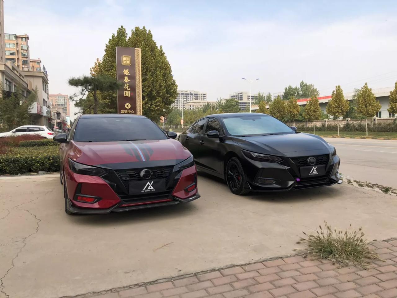 尼桑轩逸车身改色