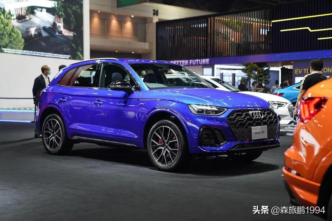 车展最畅销q5suv一亮相超级蓝色新颜色超炫的设计超酷的室内外运动