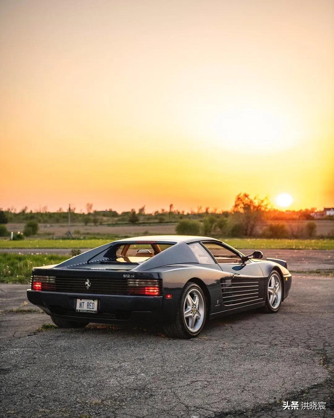 难得一见的法拉利翻盖灯经典车型512tr请您鉴赏