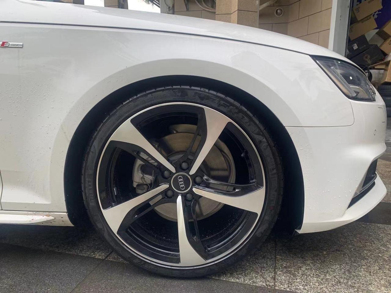 今天鼓起勇气把轮毂升级了19寸刀锋锻造,效果怎样_奥迪a4l车友圈_懂车