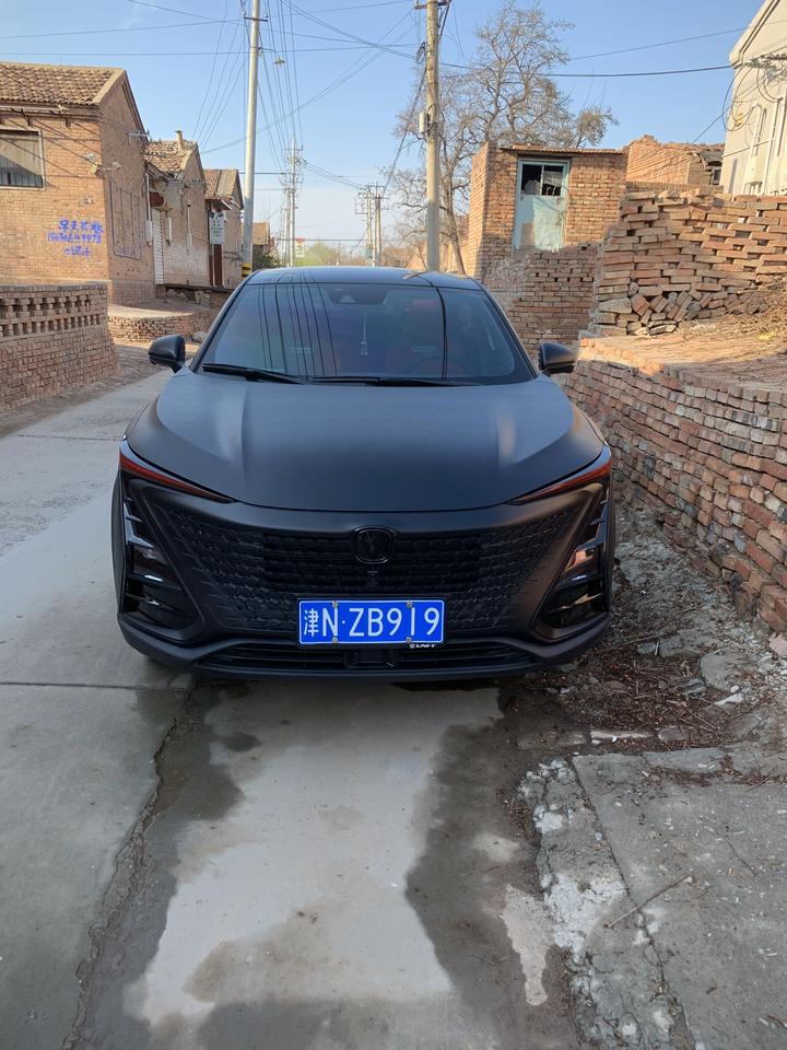 整车 黑改磨砂黑完毕_长安uni-t车友圈_懂车帝