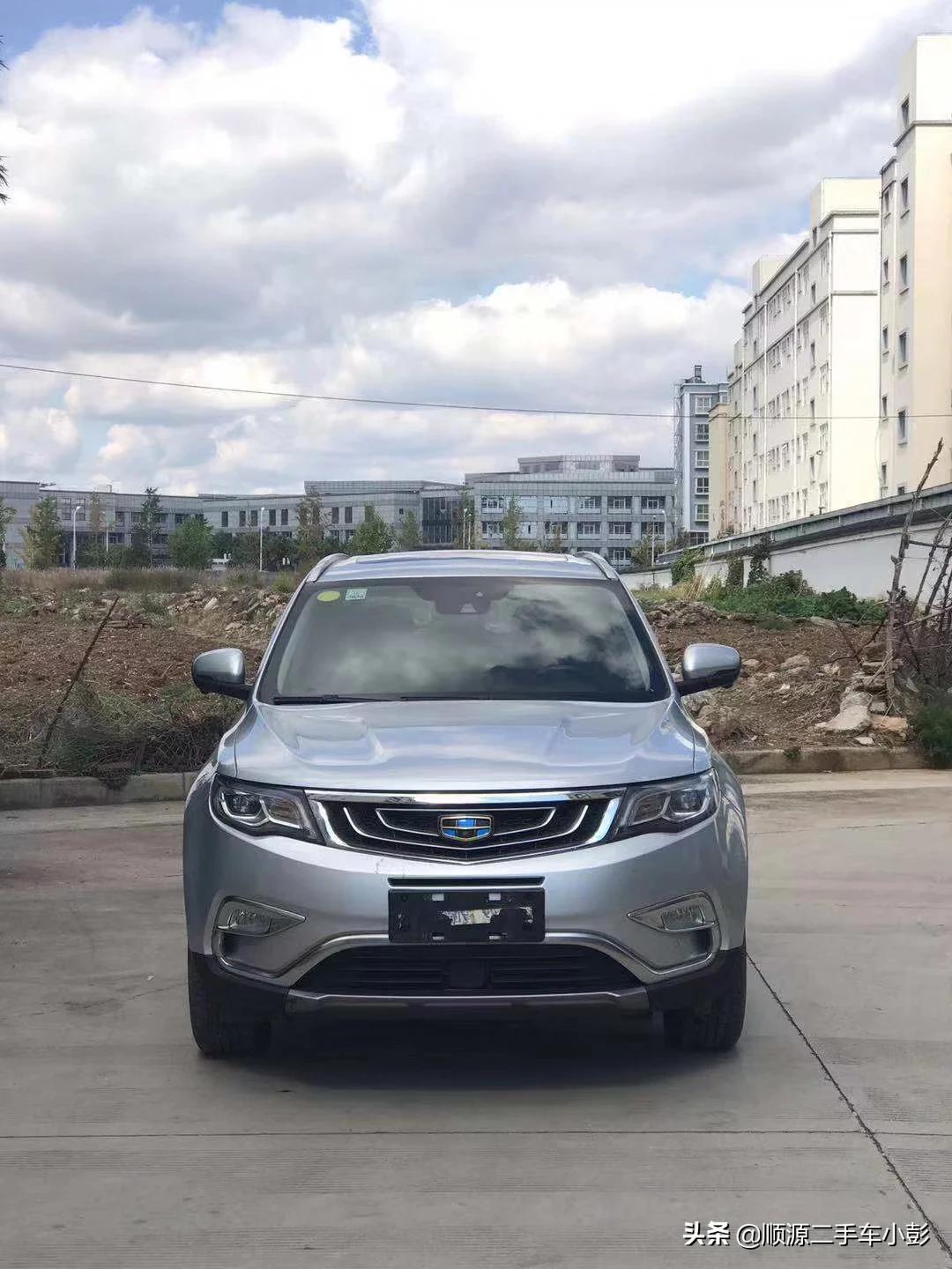 新到国产良心之作suv,吉利博越,奢华珍珠银,16年9月上牌