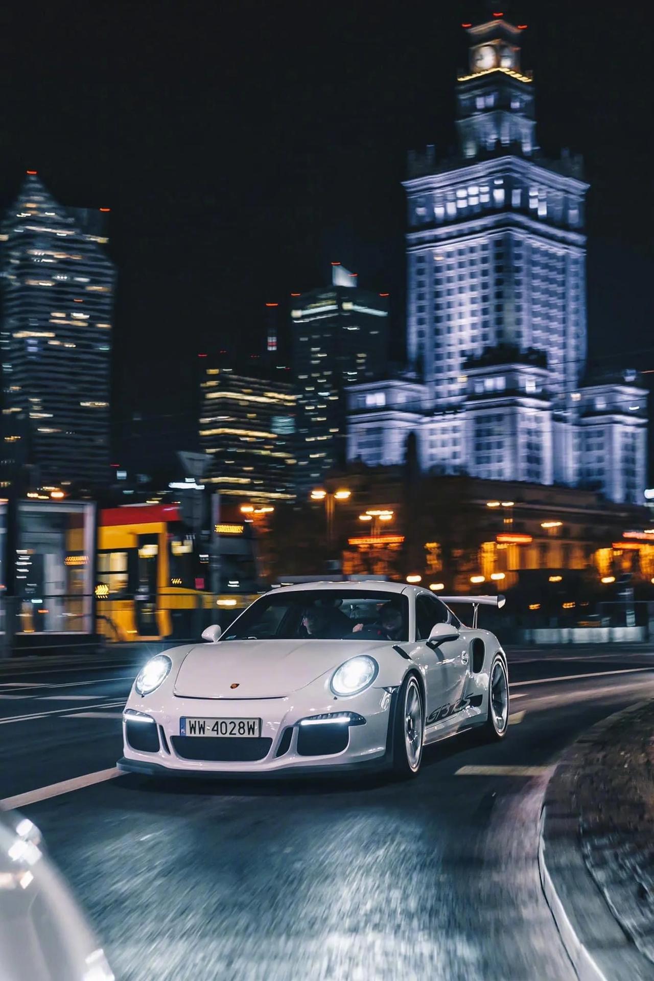 保时捷911 gt3 rs深夜大片,漂亮__懂车帝