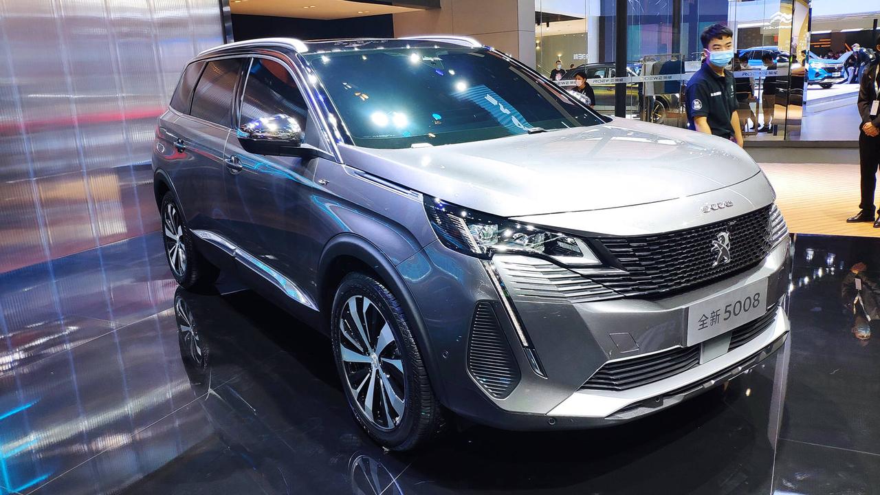 2020年广州车展新款东风标致5008实车丰田汉兰达的劲敌这是为中期改款