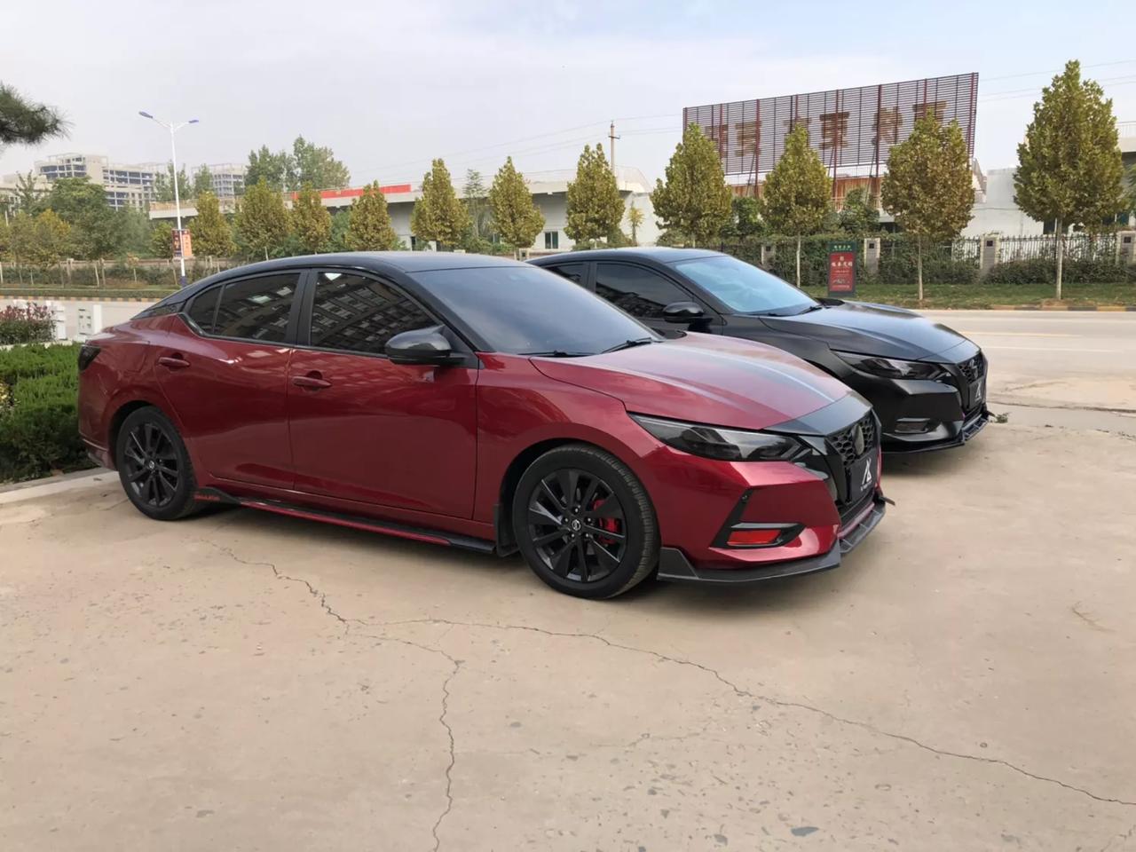 尼桑轩逸车身改色