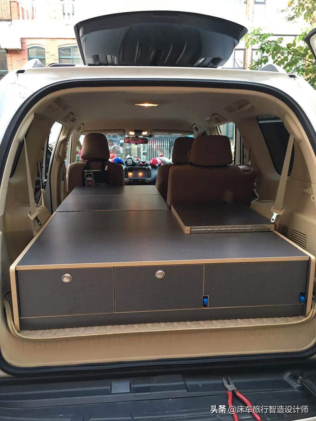 丰田霸道床车后备箱模块,今天它来了!实拍天津车友霸道2700