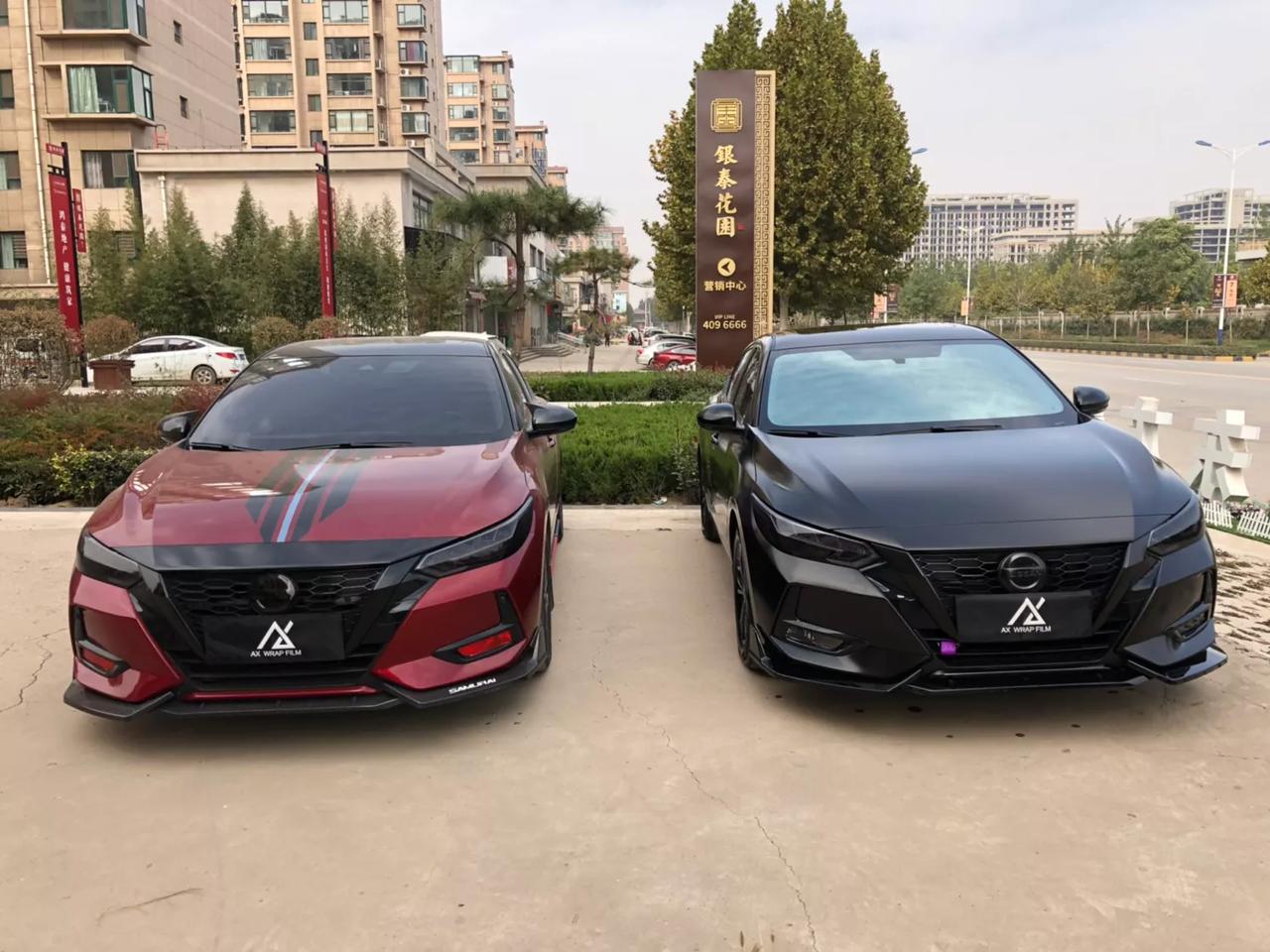 尼桑轩逸车身改色