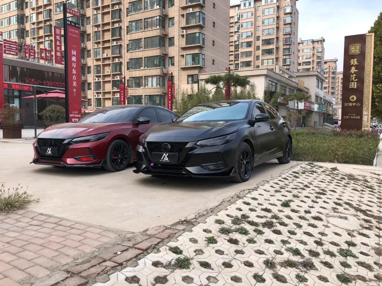 尼桑轩逸车身改色