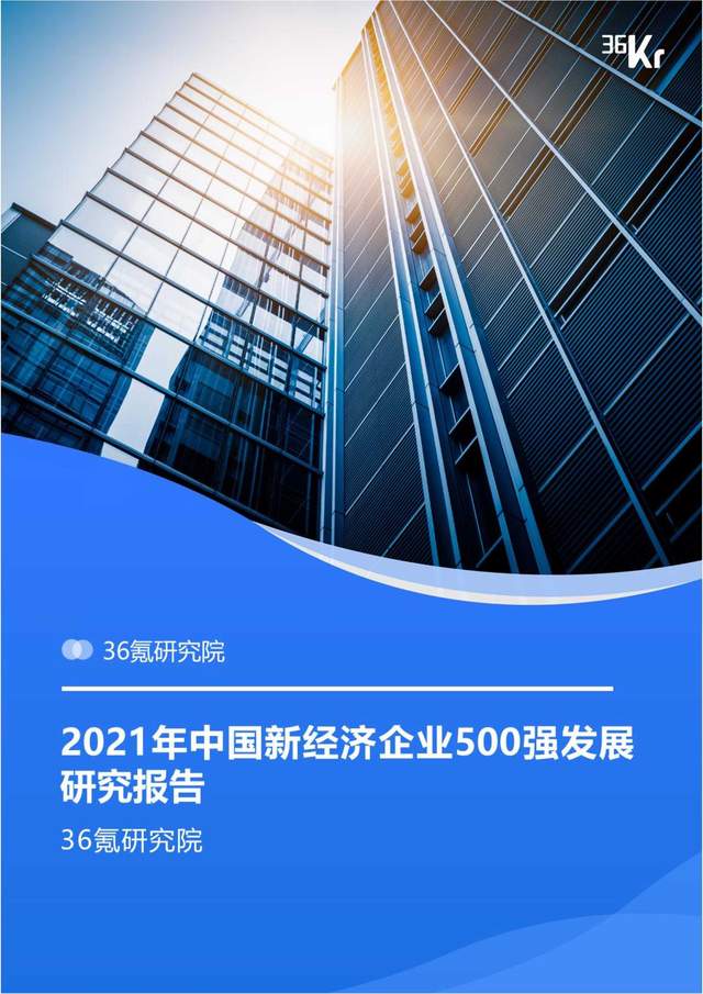 2021年中国新经济企业500强发展研究报告