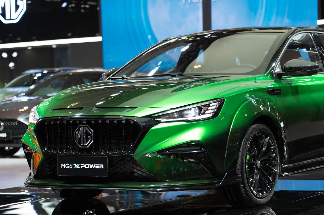 名爵mg6 x power是我在本届天津车展首次感觉眼前一亮