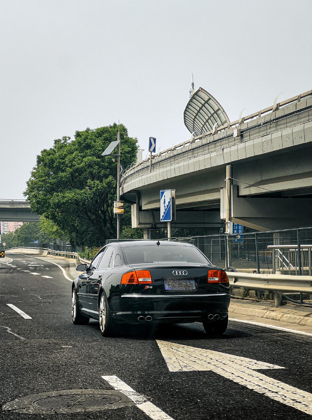 够狠不街头偶遇52v10德国旗舰四门轿车奥迪s8