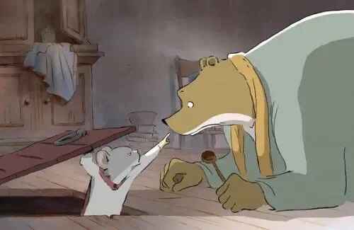 如果孩子总是不自信怎么办？推荐一部可以和他一起看的动画片：《艾特熊和赛娜鼠》。