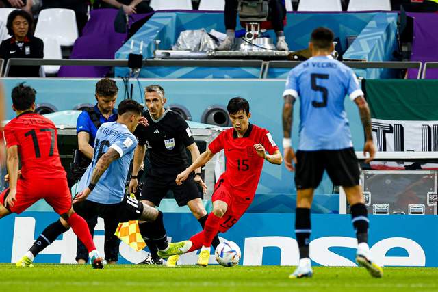 第四场0比0，韩国队运气不错世界杯历史上首次战平乌拉圭
