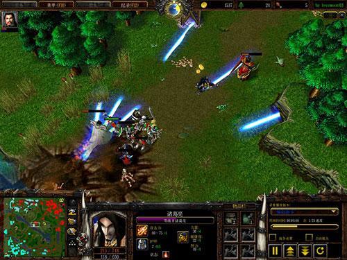 从魔兽争霸衍生出来的经典RPG dota第一 守卫雅典娜经典