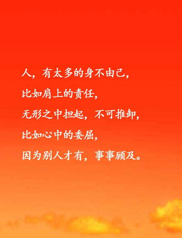 身不由己什么意思:我们,有太多的身不由己 只有亲身经历了,才知道什么