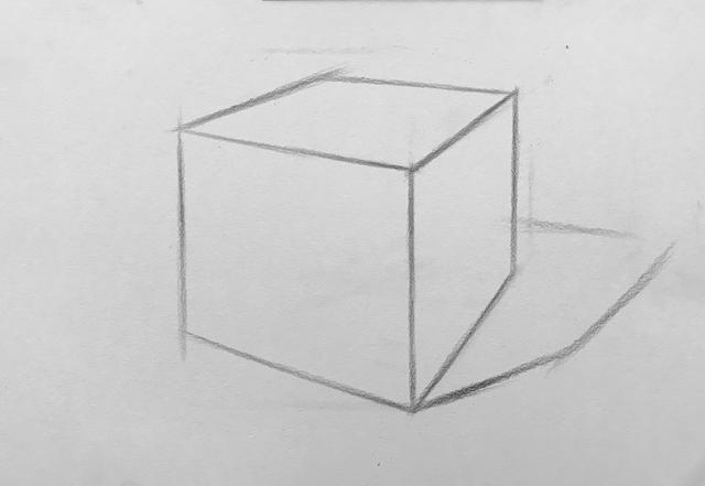 正方体怎么画步骤图片素描画正方体教程