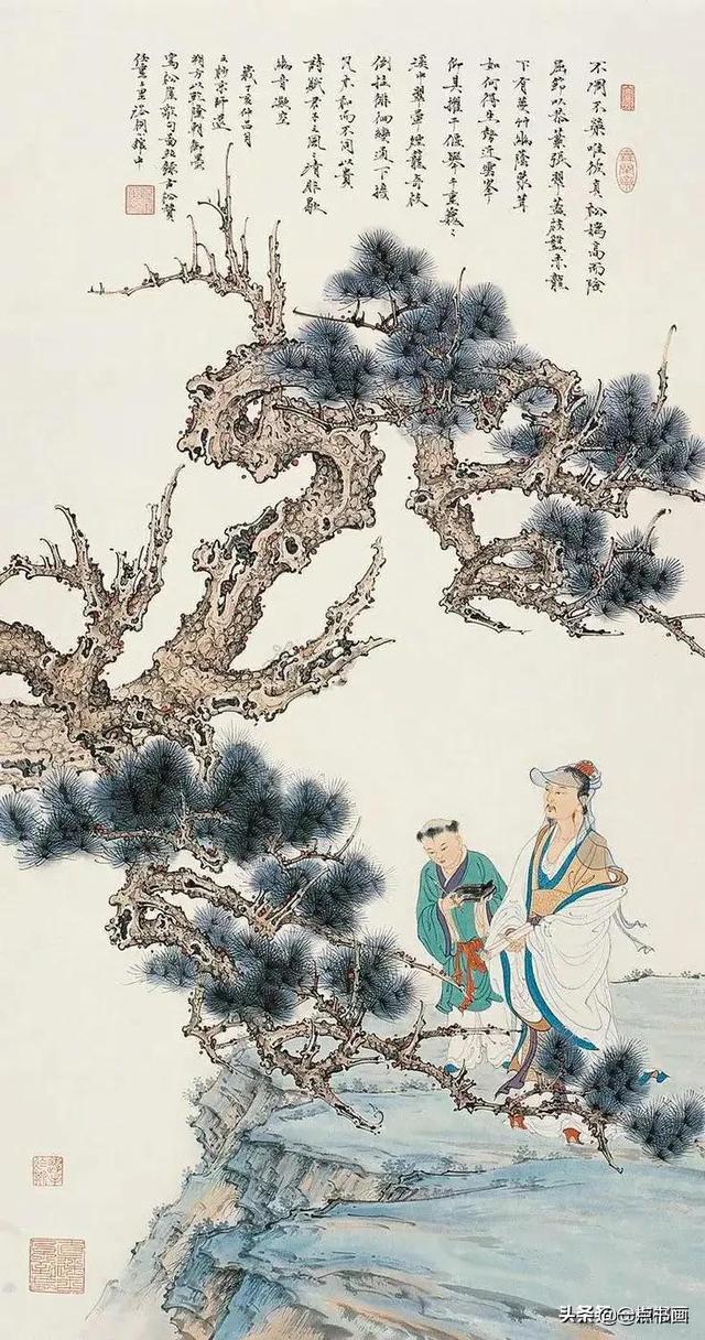 松下问童子全诗（松下问童子绘画）