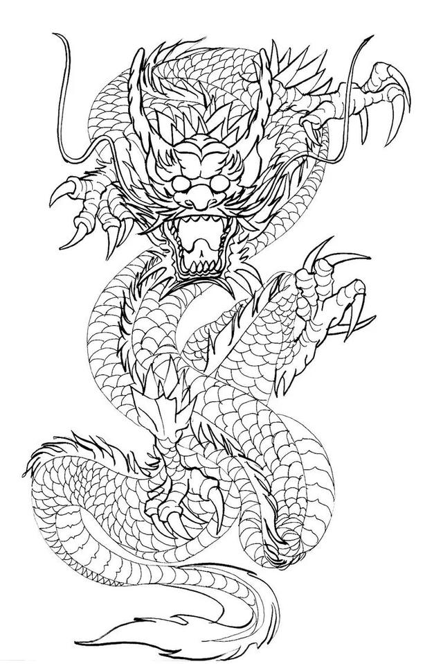 龙画法