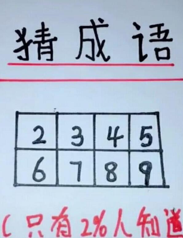 23456789的成语是什么