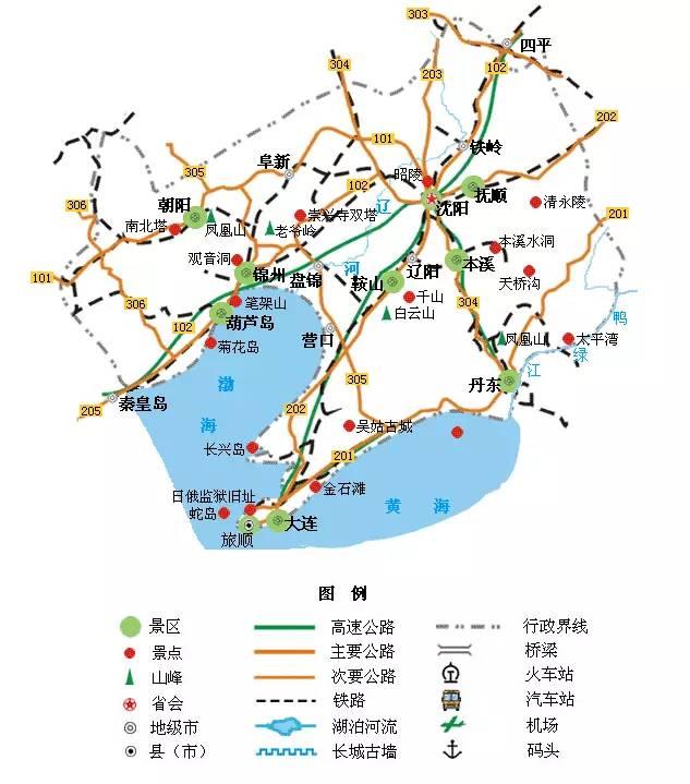 黑龙江旅游地图