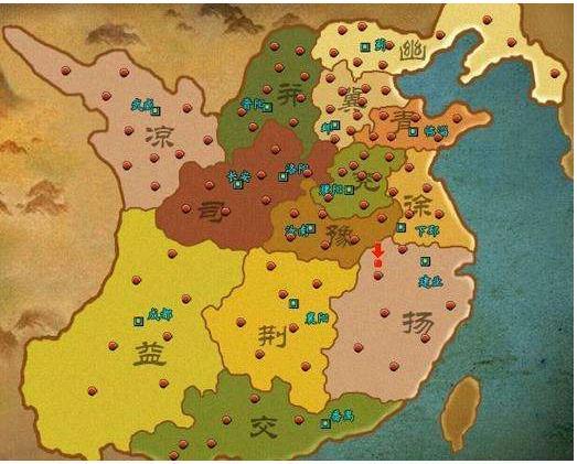 在东汉十三州之下,豫州的治所为谯(今安徽省亳州) ,辖区在今河南南部