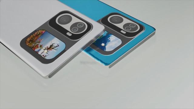 华为P60Pro渲染图：双环三镜头+1寸副屏，3纳米麒麟9010最诱人